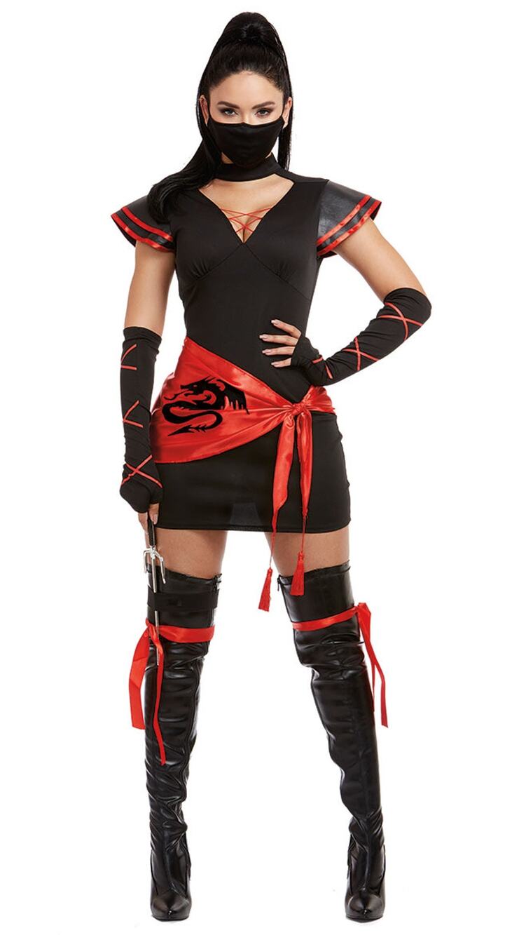 NEW Dreamgirl Kick Em To The Curb Sexy Ninja Costume Size Large